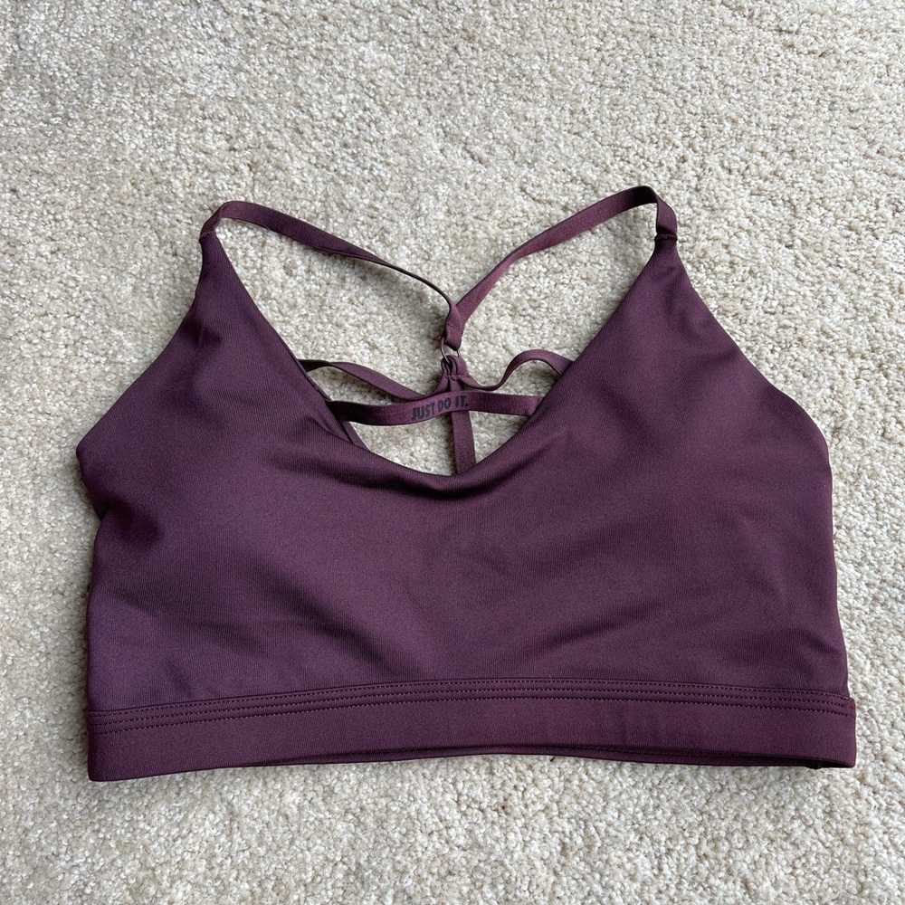 Maroon Nike Sports Bra